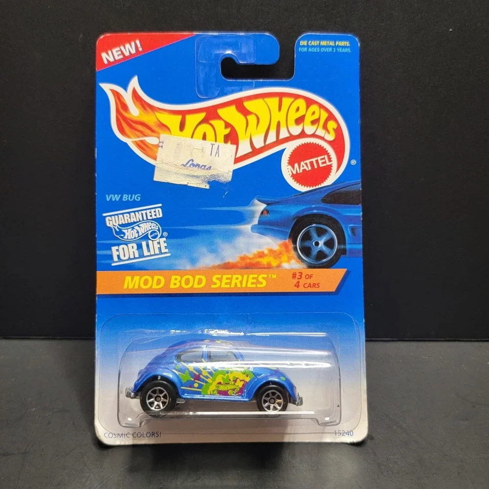 Hot Wheels Mattel Mod Bod Series 1995 # 398 Volkswagon VW Bug 3 of 4 Blue
